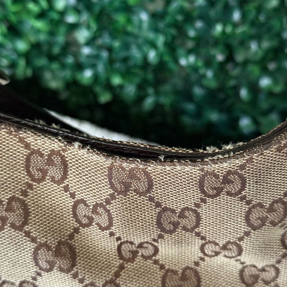 Gucci Horsebit Monogram Brown and Tan Shoulder Hobo Bag with Wallet Bundle - Picture 9 of 16